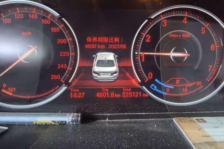 Used BMW 5 Series 2013 530Li Leading Model Odometer Close Up