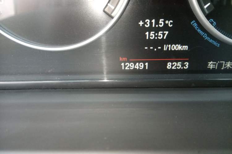 Used BMW 5 Series 2013 530Li Leading Model Odometer Close Up