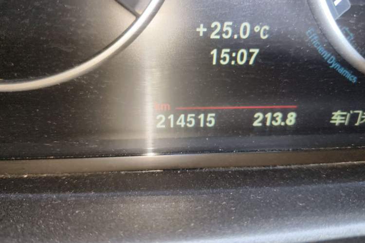 Used BMW 5 Series 2013 530Li Leading Model Odometer Close Up