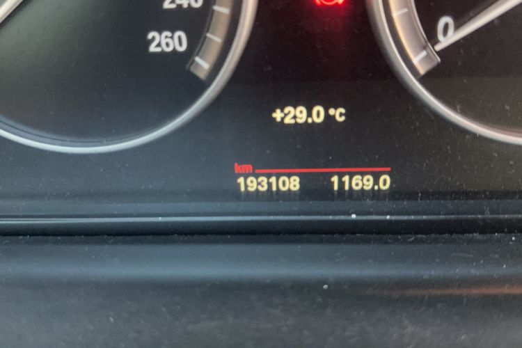 Used BMW 5 Series 2014 525Li Luxury Design Package Odometer Close Up