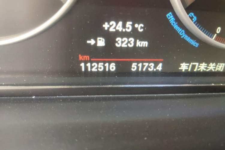 Used BMW 5 Series 2014 525Li Leading Model Odometer Close Up