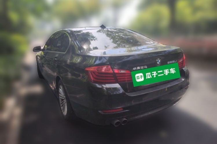 Used BMW 5 Series 2014 525Li Leading Model Rear Left 45 Deg