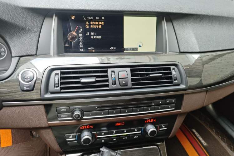 Used BMW 5 Series 2014 525Li Luxury Design Package Audio And AC Panel