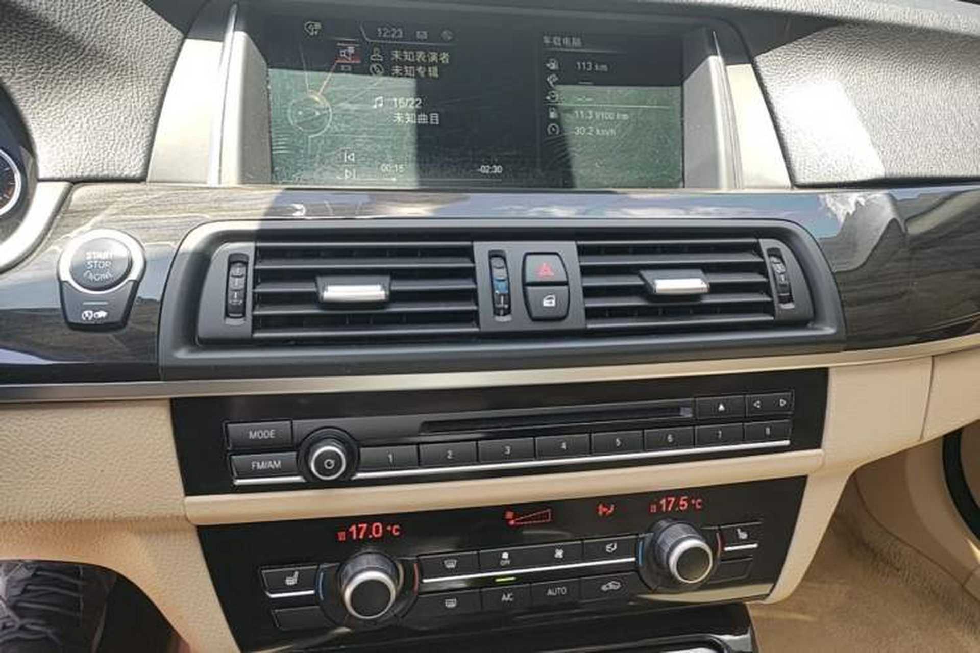 Used BMW 5 Series 2014 525Li Luxury Design Package Audio And AC Panel