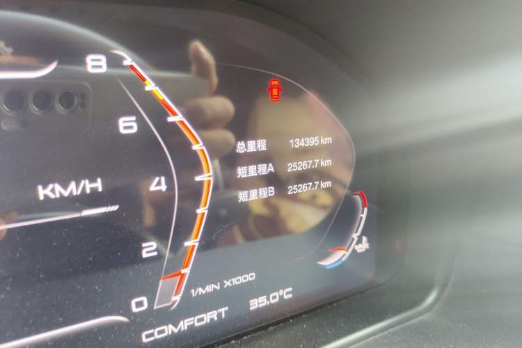Used BMW 5 Series 2014 525Li Leading Model Odometer Close Up