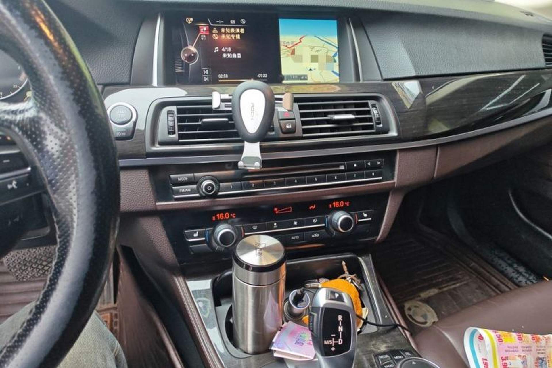 Used BMW 5 Series 2014 525Li Luxury Design Package Audio And AC Panel