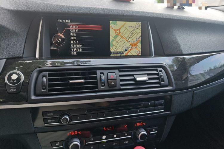 Used BMW 5 Series 2014 525Li Luxury Design Package Audio And AC Panel