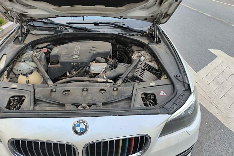 Used BMW 5 Series 2014 525Li Luxury Design Package Engine Bay Left