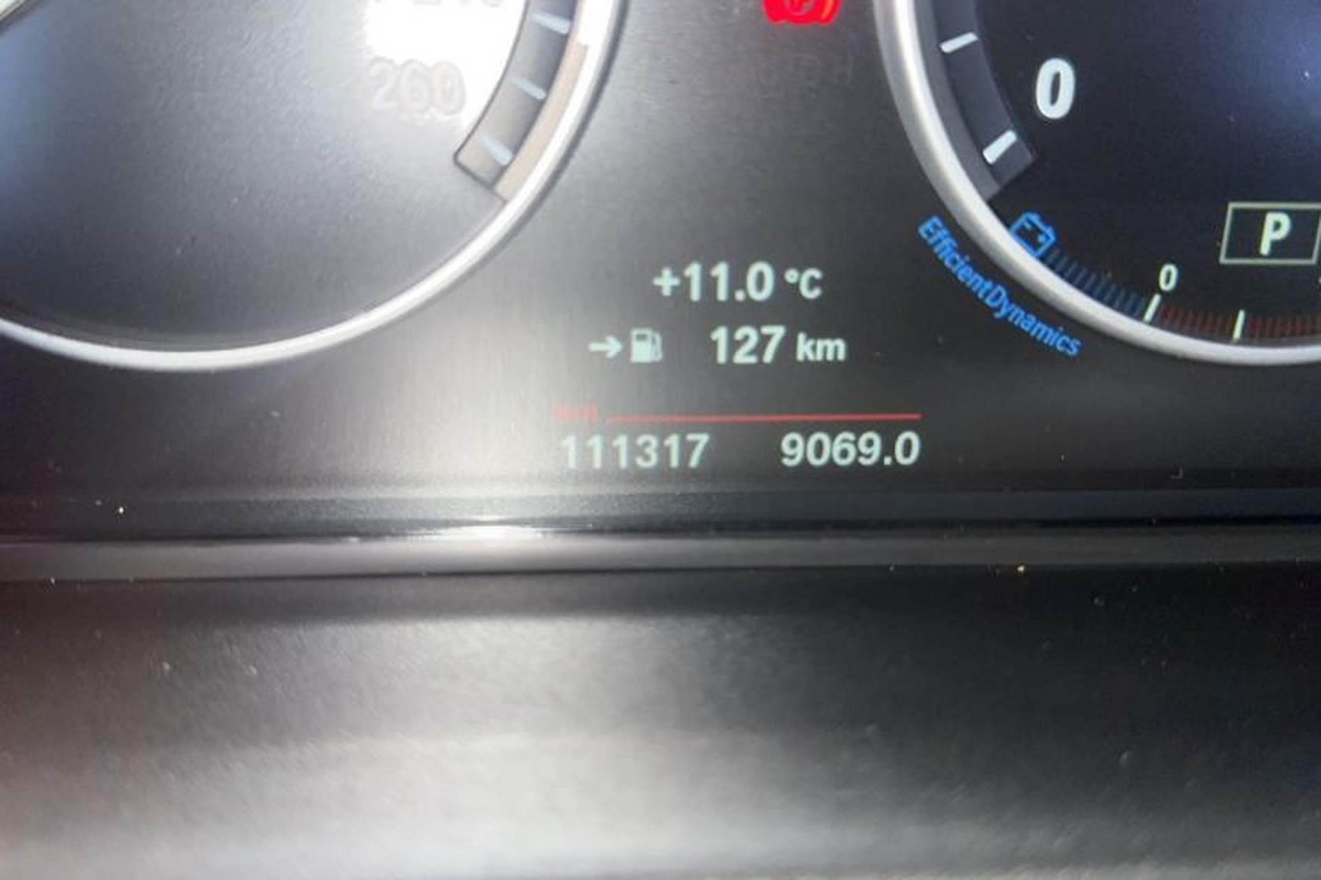 Used BMW 5 Series 2014 520Li Elegant Model Odometer Close Up