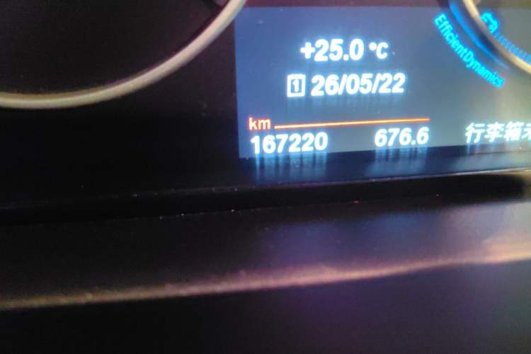 Used BMW 5 Series 2014 525Li Leading Model Odometer Close Up