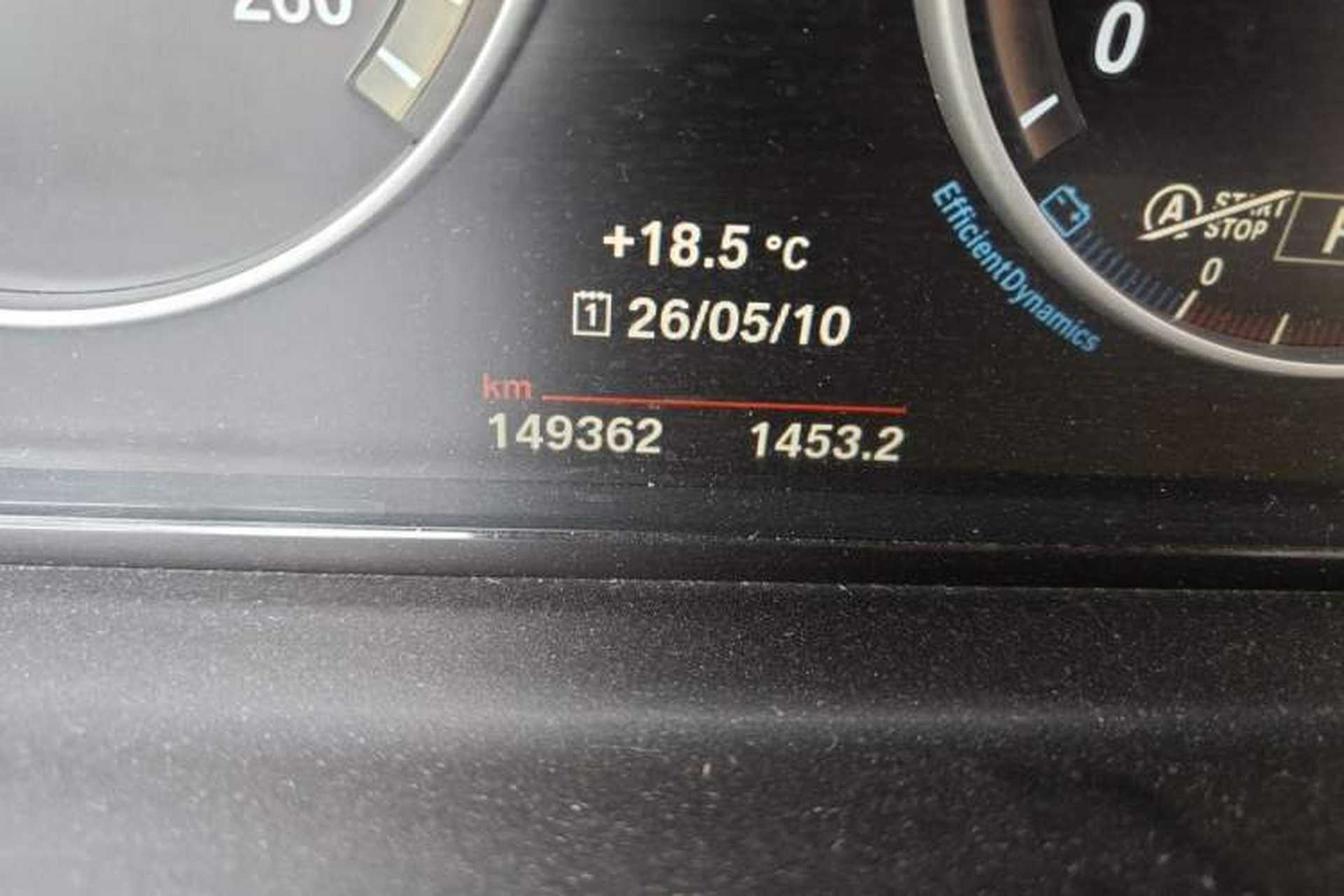 Used BMW 5 Series 2014 525Li Luxury Design Package Odometer Close Up