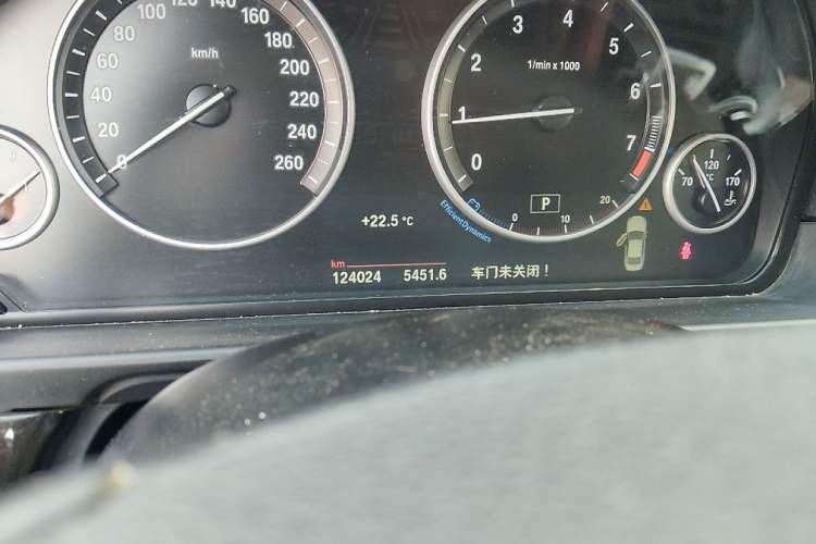 Used BMW 5 Series 2014 525Li Leading Model Odometer Close Up