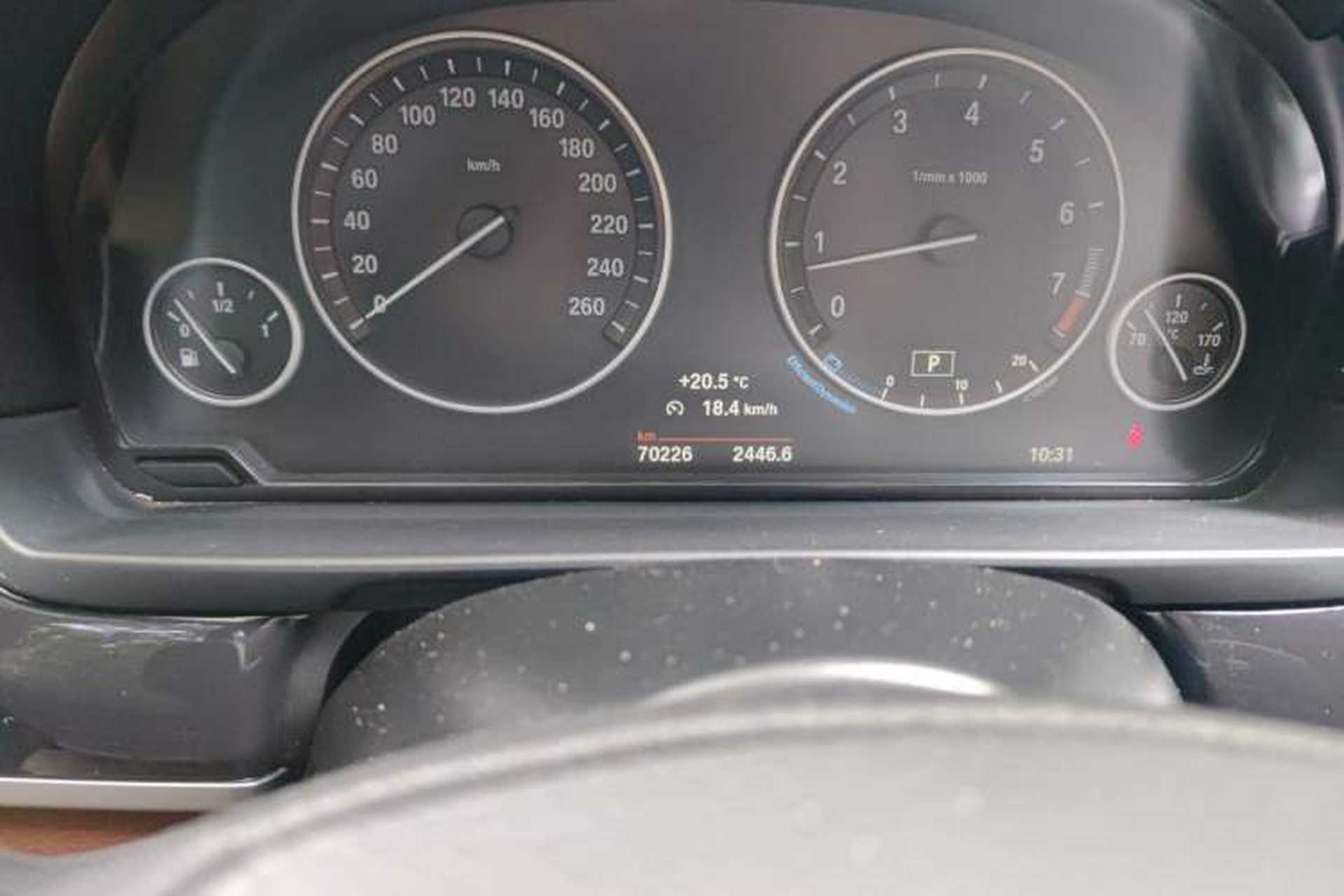 Used BMW 5 Series 2014 520i Elegant Edition Odometer Close Up