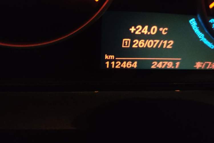 Used BMW 5 Series 2014 525Li Leading Model Odometer Close Up