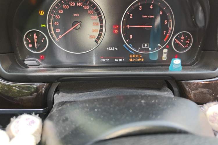Used BMW 5 Series 2014 525Li Leading Model Odometer Close Up