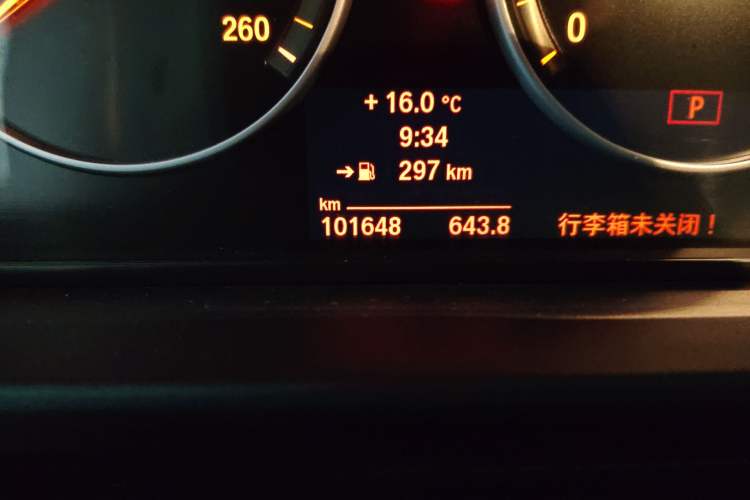 Used BMW 5 Series 2014 520i Elegant Edition Odometer Close Up