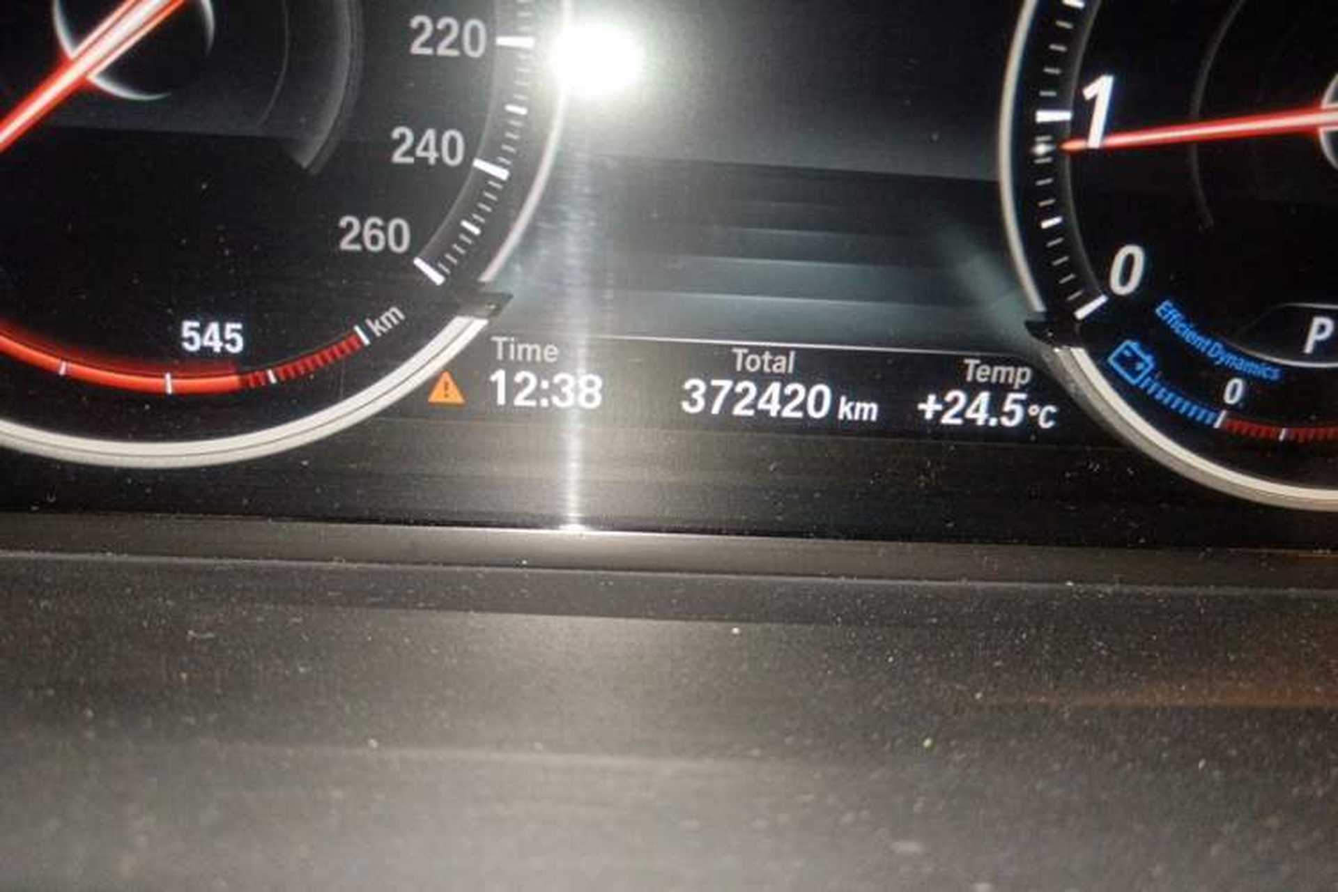 Used BMW 5 Series 2014 525Li Luxury Design Package Odometer Close Up