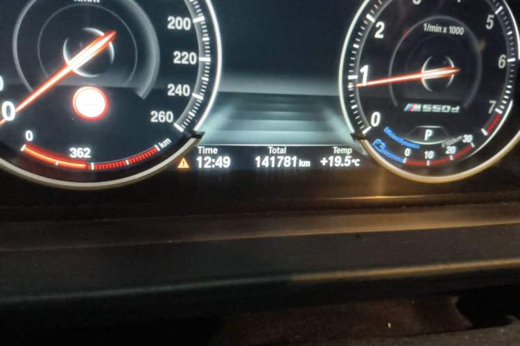 Used BMW 5 Series 2014 525Li Luxury Design Package Odometer Close Up