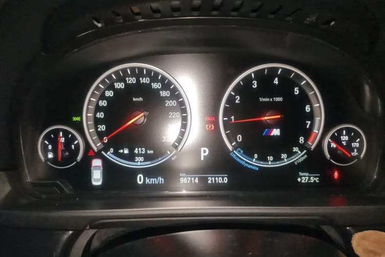 Used BMW 5 Series 2015 520i Elegant Edition Odometer Close Up