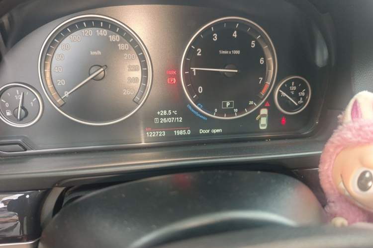 Used BMW 5 Series 2015 520i Elegant Edition Odometer Close Up