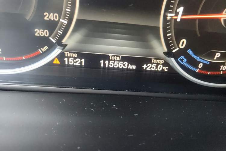 Used BMW 5 Series  Odometer Close Up