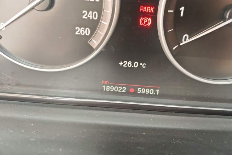 Used BMW 5 Series 2017 520Li Elegant Edition Odometer Close Up