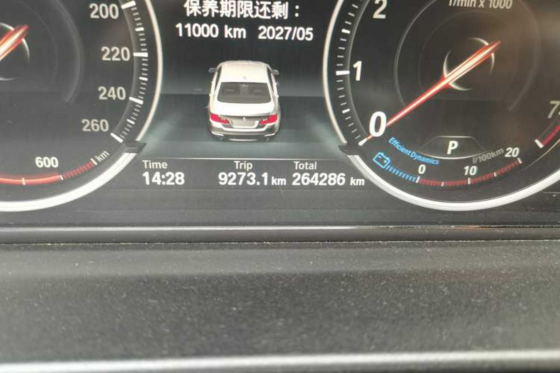 Used BMW 5 Series 2017 525Li Leading Model Odometer Close Up
