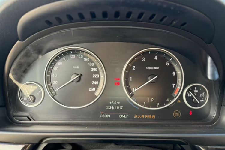 Used BMW 5 Series 2017 525Li Leading Model Odometer Close Up