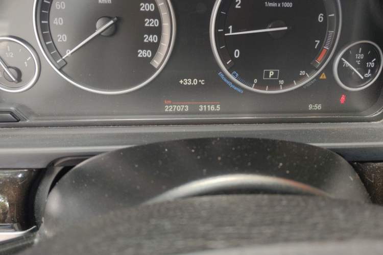 Used BMW 5 Series 2017 525Li Leading Model Odometer Close Up