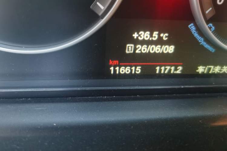 Used BMW 5 Series 2017 520Li Elegant Edition Odometer Close Up