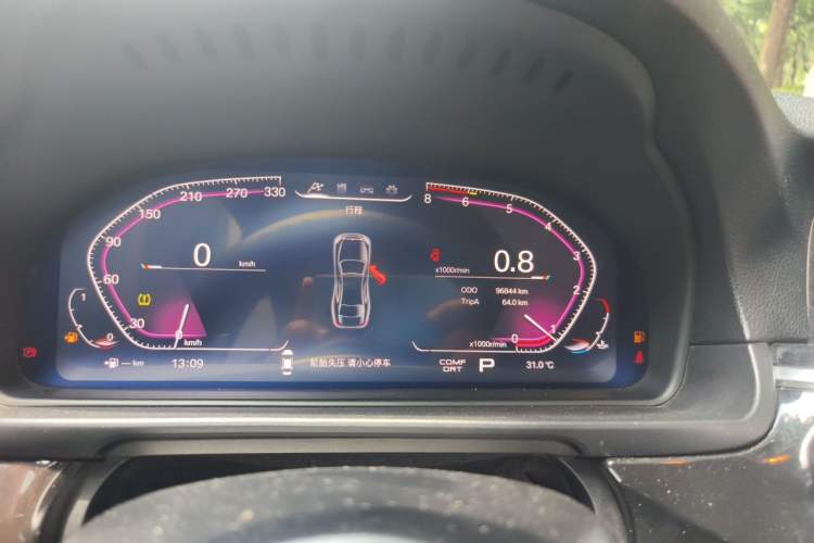 Used BMW 5 Series 2017 525Li Leading Model Odometer Close Up