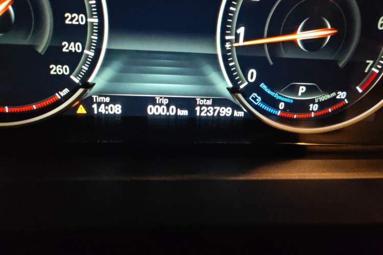 Used BMW 5 Series 2017 525Li Luxury Design Package Odometer Close Up