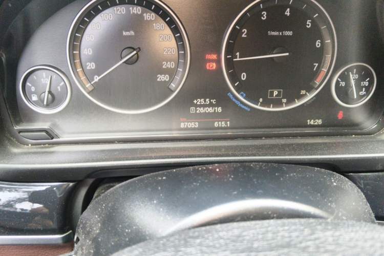Used BMW 5 Series 2017 520Li Elegant Edition Odometer Close Up