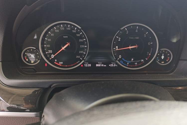 Used BMW 5 Series 2017 525Li Luxury Design Package Odometer Close Up