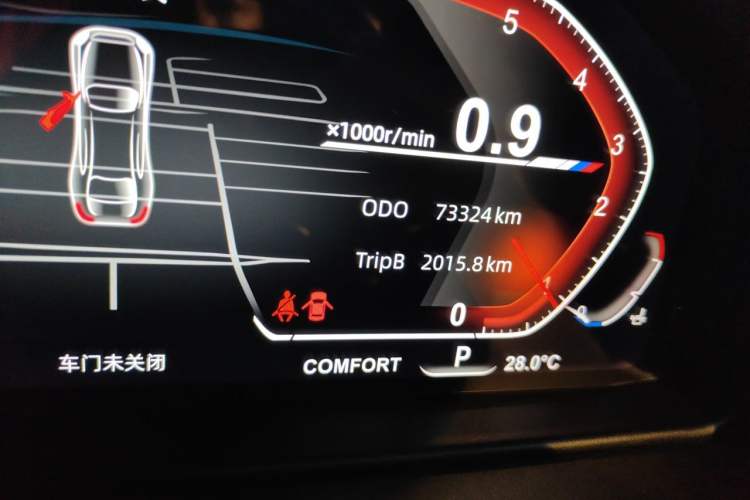 Used BMW 5 Series 2017 520Li Elegant Edition Odometer Close Up