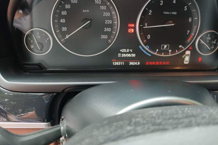 Used BMW 5 Series 2017 520Li Elegant Edition Odometer Close Up