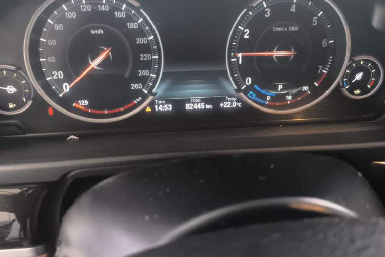 Used BMW 5 Series 2017 525Li Leading Model Odometer Close Up