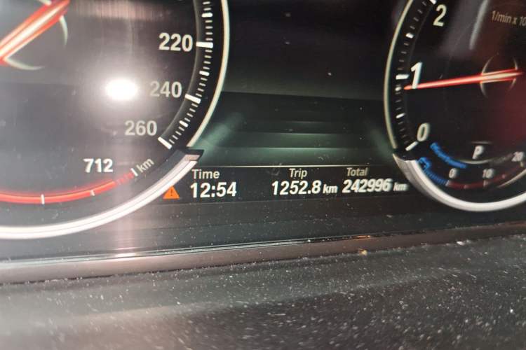 Used BMW 5 Series 2017 525Li Leading Model Odometer Close Up