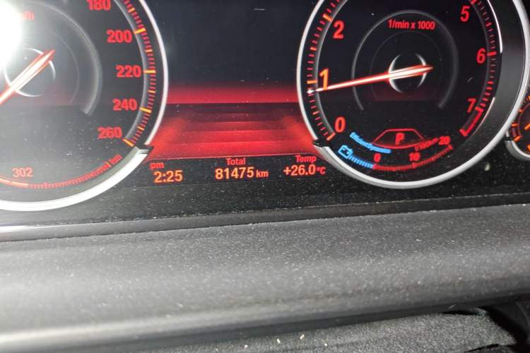 Used BMW 5 Series 2017 528Li Leading Model Odometer Close Up