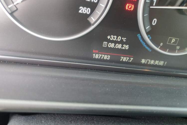 Used BMW 5 Series 2017 520Li Elegant Edition Odometer Close Up