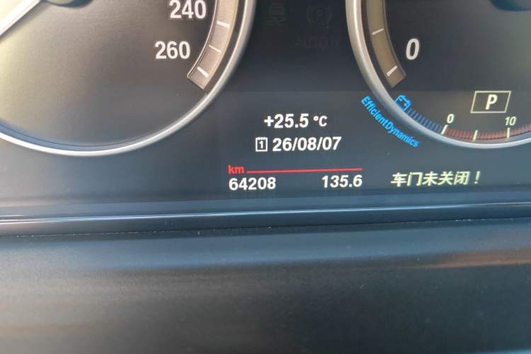Used BMW 5 Series 2017 520Li Elegant Edition Odometer Close Up