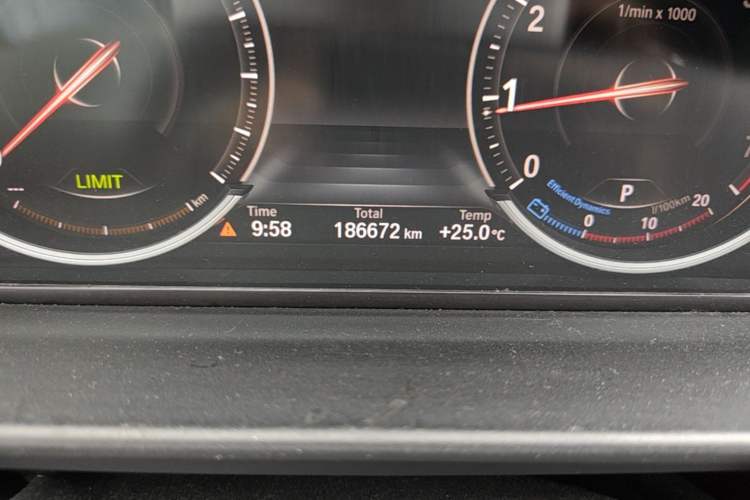 Used BMW 5 Series 2017 525Li Luxury Design Package Odometer Close Up