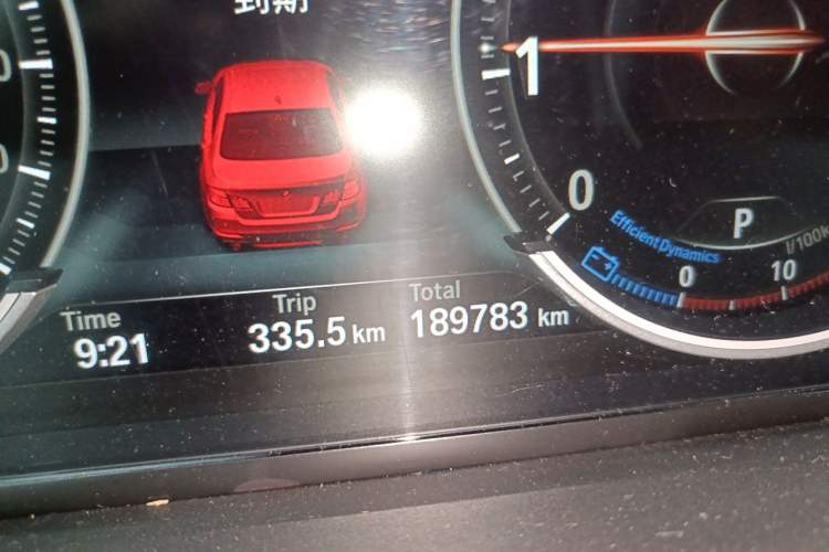 Used BMW 5 Series 2017 525Li Leading Model Odometer Close Up