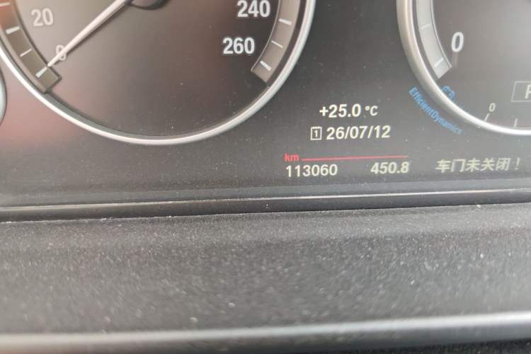 Used BMW 5 Series 2017 520Li Elegant Edition Odometer Close Up
