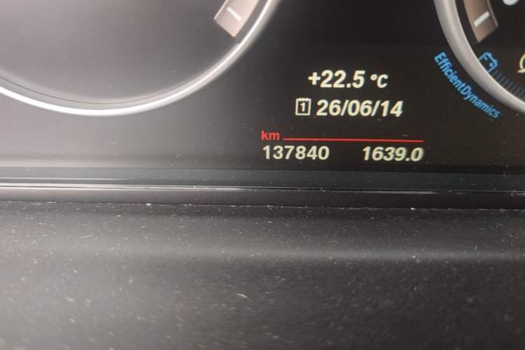 Used BMW 5 Series 2017 520Li Elegant Edition Odometer Close Up