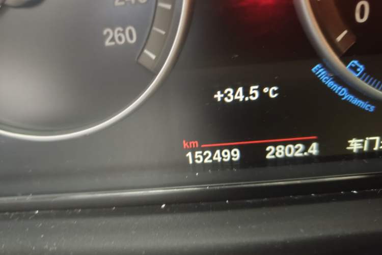 Used BMW 5 Series 2017 520Li Elegant Edition Odometer Close Up