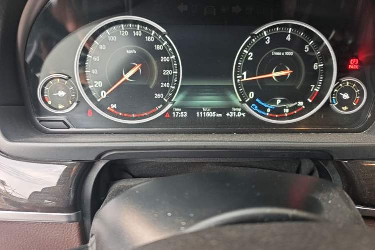 Used BMW 5 Series 2017 525Li Luxury Design Package Odometer Close Up