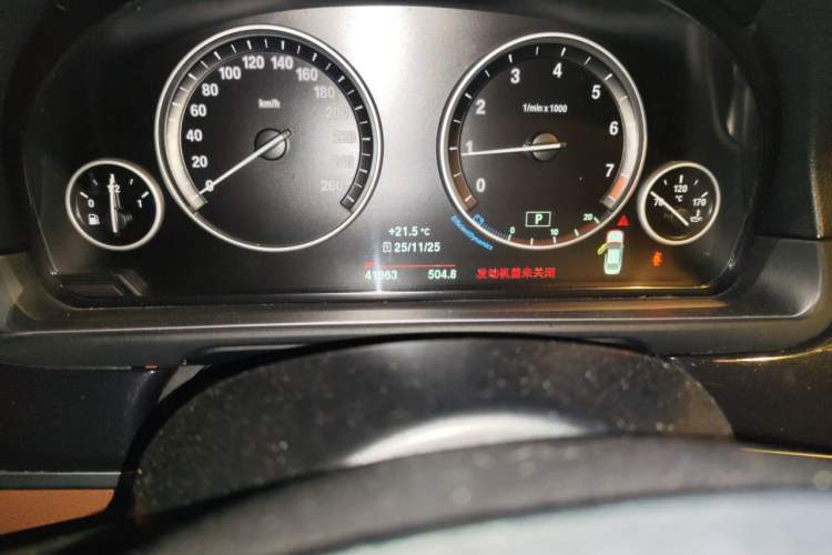 Used BMW 5 Series 2017 520Li Elegant Edition Odometer Close Up