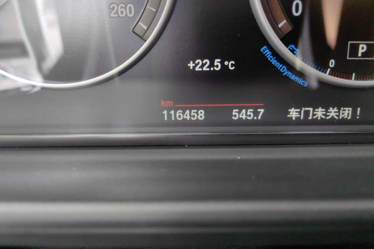 Used BMW 5 Series 2017 525Li Leading Model Odometer Close Up