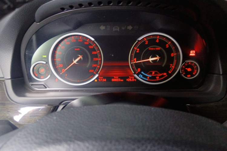 Used BMW 5 Series 2017 525Li Luxury Design Package Odometer Close Up